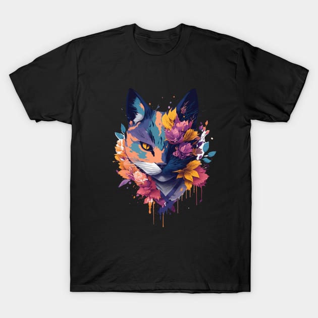 FACE NINJA CAT T-Shirt by Suldaan Style